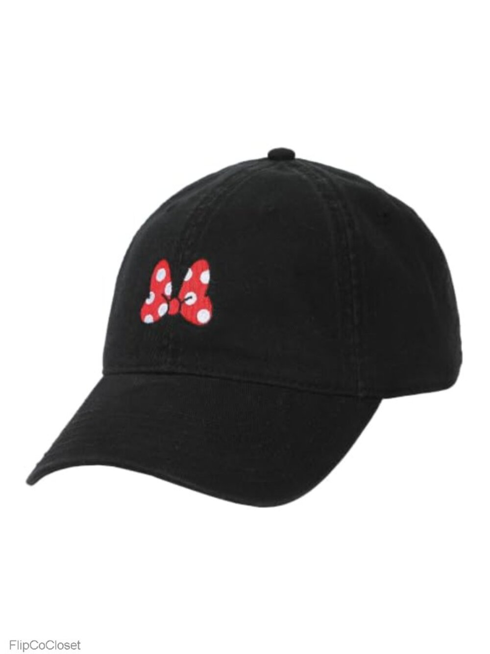 Minnie Mouse Classic Polka Dot Bow Cotton Twill Dad Cap